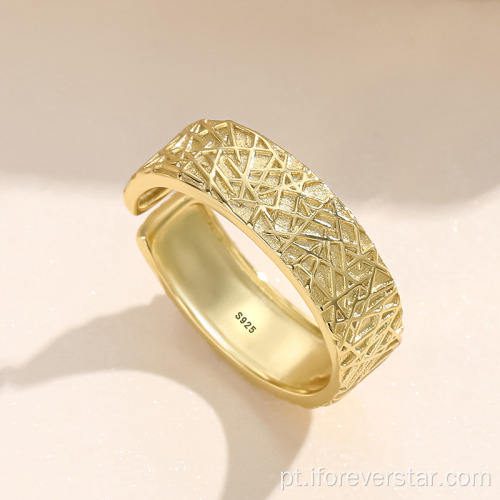 Novos Anéis de moda banhados a ouro 18k